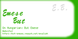 emese but business card